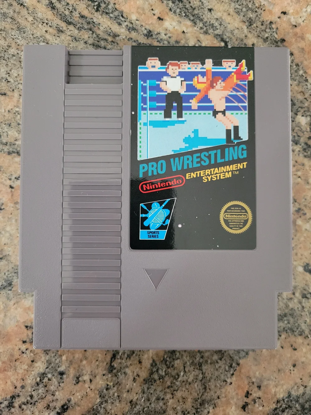 Nintendo (NES): Pro Wrestling Game, Sheath& Manual (Premium - 5 Screw Version).